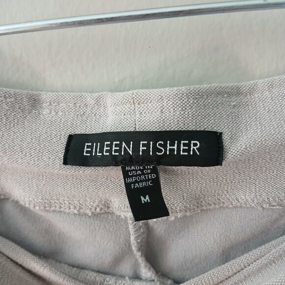 Eileen Fisher Women's Size Medium Washable Stretch Crepe Pants Gray Ankle Length - Picture 3 of 13